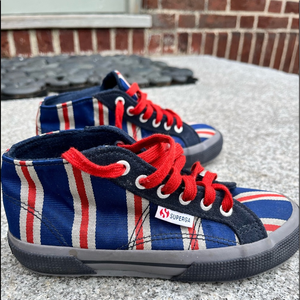 Superga  high tops  30 kid child nwot